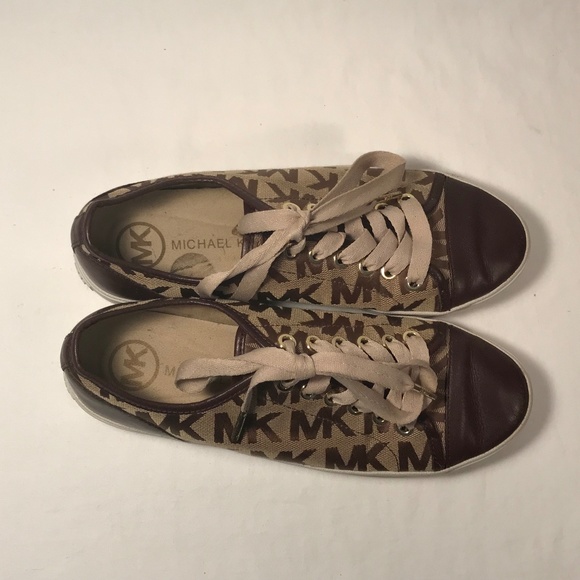 Michael Kors Logo Jacquard Sneakers Women 6.5 M - Picture 5 of 8